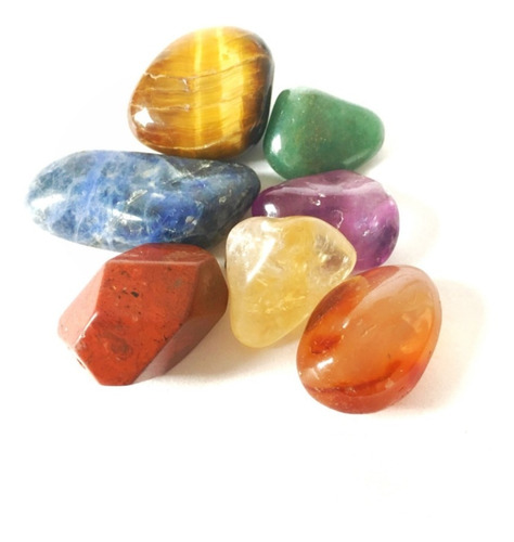 Set 7 Chakras Piedras Naturales. Equilibrio Energético 