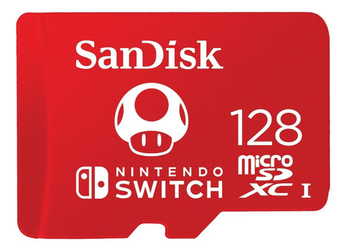 Memoria microsd 128 gb Sandisk Sdxc CL10 for Nintendo Switch