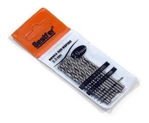 Kit Brocas Aço Rapido 2,5mm Bestfer