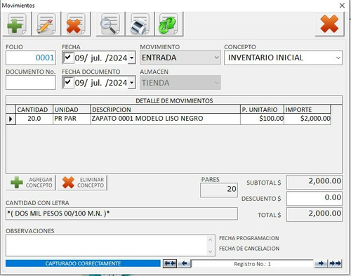 Programa Punto De Venta Zapaterías