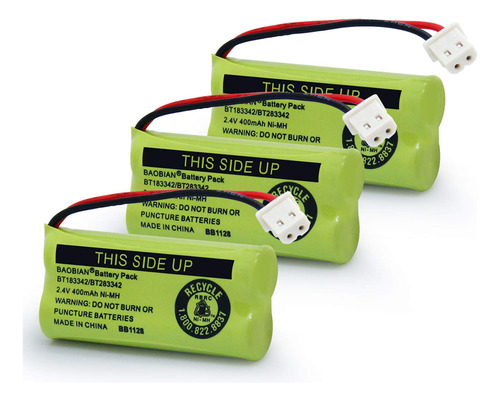 Baobian Bt183342/bt283342 2.4v 400mah Ni-mh Bt166342/bt26634