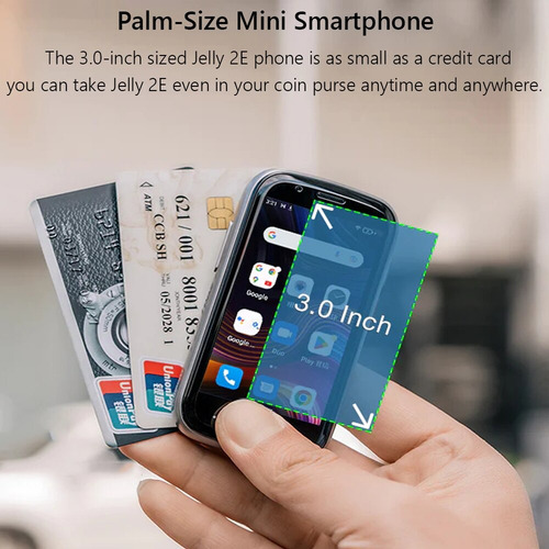 Imagen 2 de 7 de Mini Smartphone Android 12 Desbloqueado, 4 Gb, 64 Gb, 4g, Te