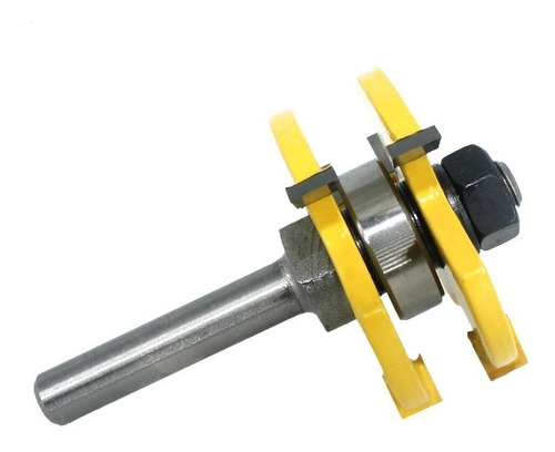 Imagen 6 de 6 de Set 2 Fresas Tupi 8 Mm Para Machihembrado Para Espesor 3/4'