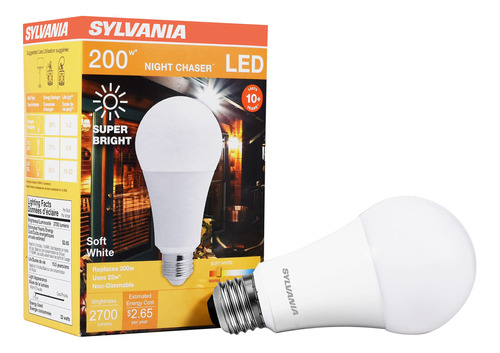 Bombilla Night Chaser Sylvania Led No Regulable Luz Blanca