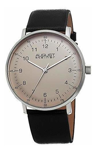 August Steiner Men's Swiss Quartz Watch - Simple And Elegant