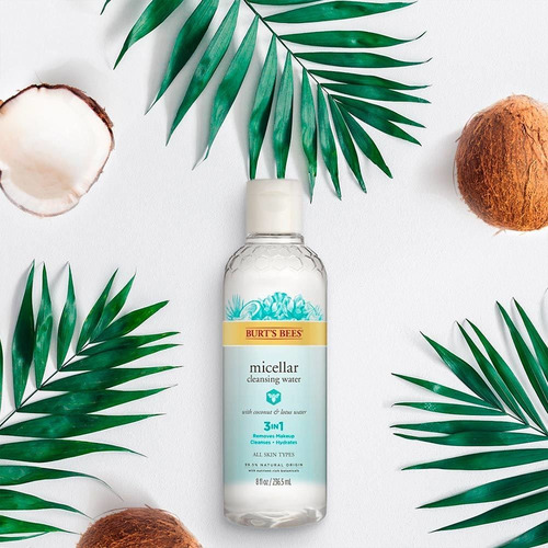 Imagen 3 de 3 de Agua Micellar Burt's Bees Coconut & Lotus 236 Ml
