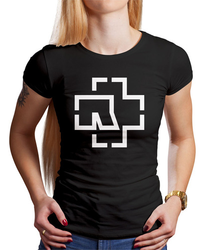 Polo Dama Rammstein Logo (d0761 Boleto.store)