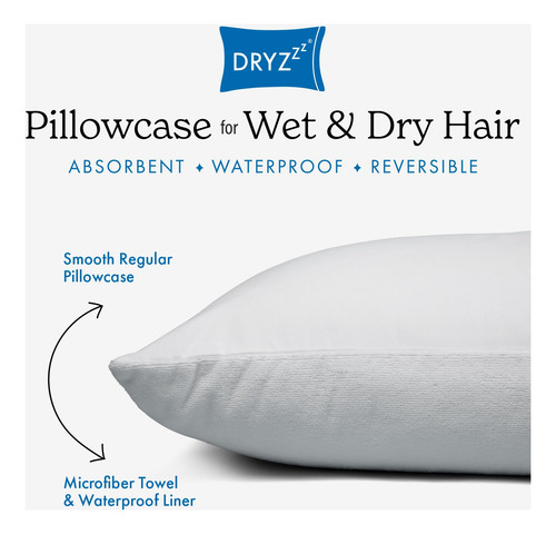 Funda De Almohada Microfibra Dryzzz King Blanco,