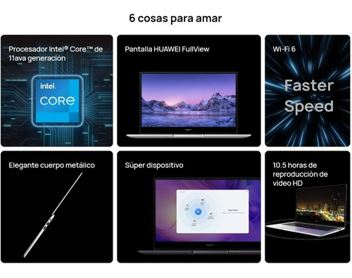 Laptop Huawei Matebook D14 I5 8gb Ram, 512gb Ssd + Regalos