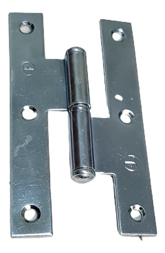 25 Bisagras Pomela Puerta Derecha Carpintero 110mm Zincada