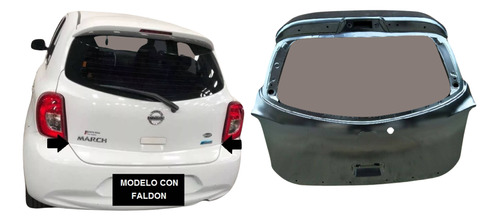 Porton Tra Con Agujeros Para Faldon Nissan March 2011-2017