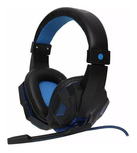 Imagen 2 de 4 de Auricular Gaming Microfono Pc Negro Precio X Mayor