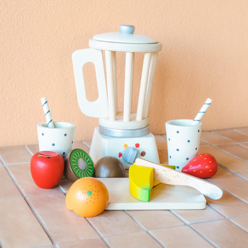 Juego De Batido De Madera Juguete Educativo Simulación Cocin