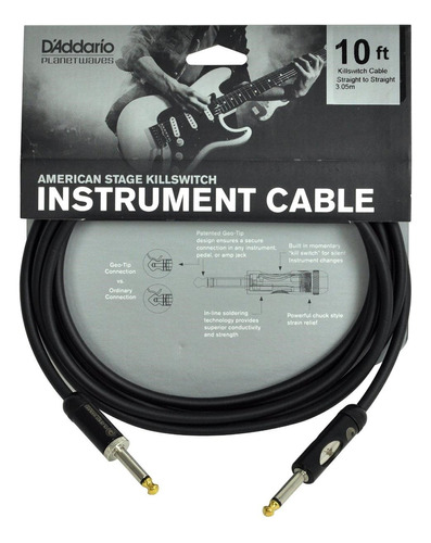 Planet Waves Pw-amsk-10 Cable Para Instrumento 3.05 Metros 