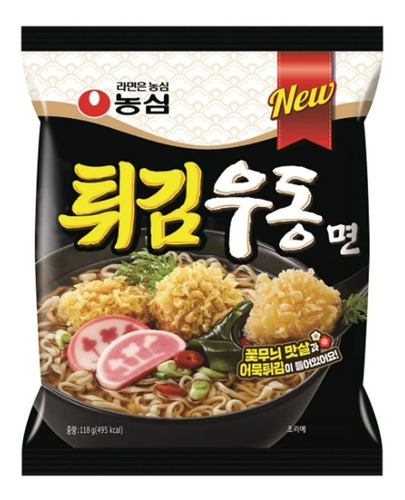 Miojo Lámen Tempura Udon - Nongshim Pacote Importado Coreia