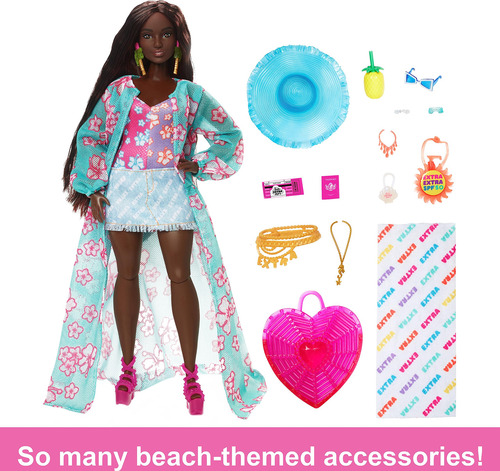 Set De Juego Barbie Muñeca Look De Playa Para Niñas 3 Años