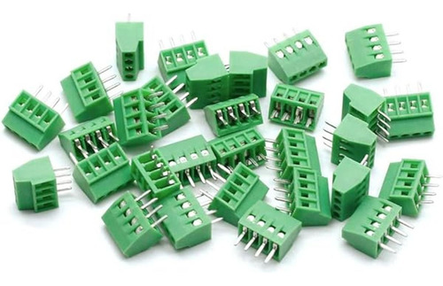 Augiimor 30pcs Gkf128 4 Pin 2.54mm Pitch Pcb Screw