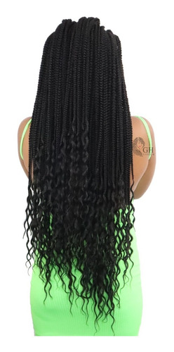 Cabelo Jumbo Importado Box Braids Com Cachos Na Ponta+brinde | Parcelamento  sem juros