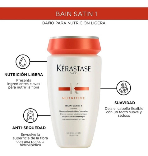 Precio - Kérastase Shampoo Bain Satin Numero 1 X 250ml