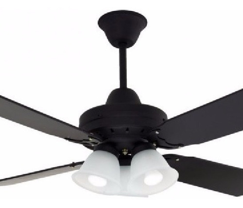 Ventilador Techo Madera 303 Tulipas Vidrio 5 Años Garantia