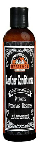 Acondicionador De Cuero Heritage Products, 8 Oz