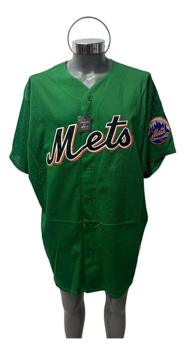 Jersey Original Majestic Beisbol Mlb Mets Nueva York Alterno