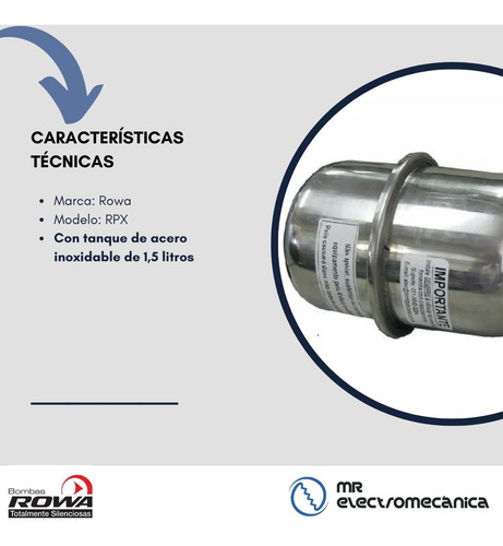 Imagen 5 de 10 de Control Automático De Presión De Agua Rowa Rpx