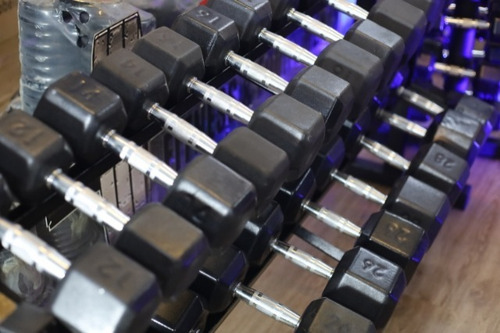 Dumbell Hexagonal Tex 2 Pares De 05/10/16/20/22 Kg Sem Supor
