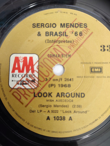 Vinilo Single De Sergio Mendes -- El Loco En La ( U149 (Usado)