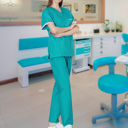 . Conjunto De Uniforme De Enfermería, Top De Enfermera De