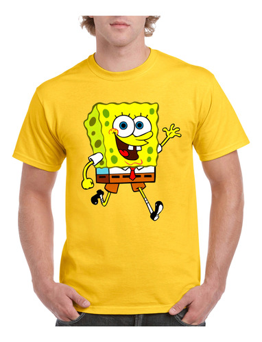 Remera Camiseta Algodon Bob Esponja Para Adulto