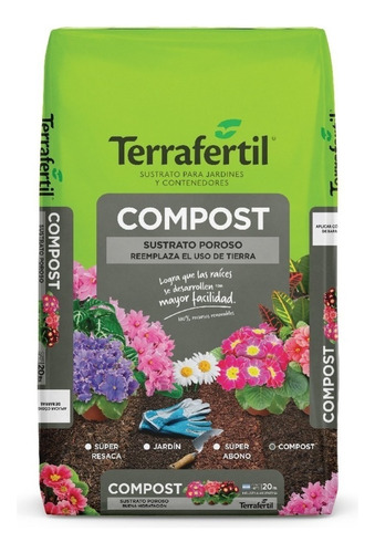 Compost Sustrato 10 L Terrafertil