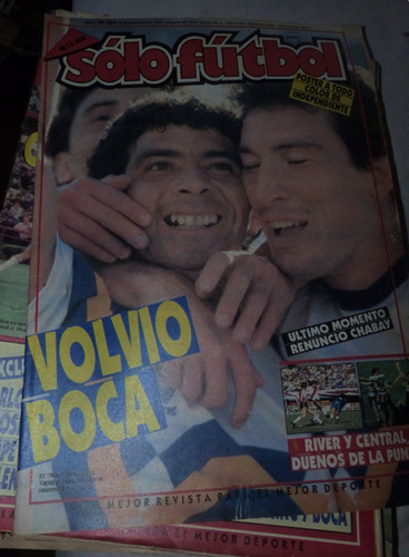 Revista Solo Futbol Volvio Boca 1990