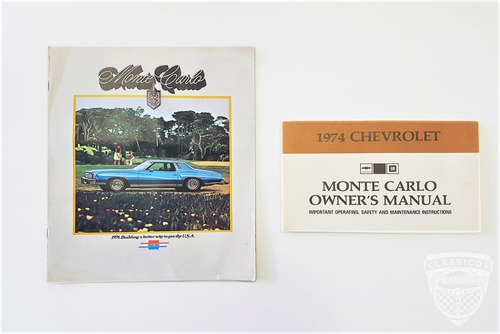 Chevrolet/gm Monte Carlo Modelo Landau 1974 74 V8 Com Ar
