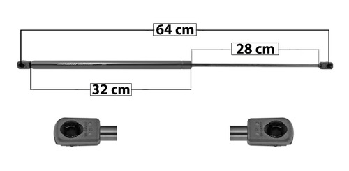 Amortiguador Cofre Izq O Der Mercedes-benz E300 03-09 Spart