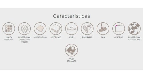 Porcelanato Pulido Cerro Negro Dubai 58,5x58,5 1ra Calidad