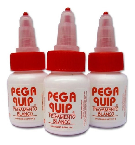 Pegamento Blanco De 20g Pega Quip Pack 75 Pz