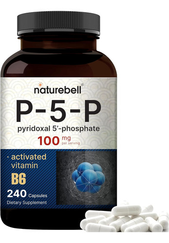 Vitamina B6 Forma Activada P-5-p 100 Mg Alta Absorción Animo