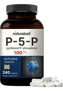 Vitamina B6 Forma Activada P-5-p 100 Mg Alta Absorción Animo