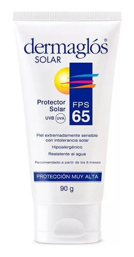 Dermaglós Protector Solar Fps65 Crema 90g