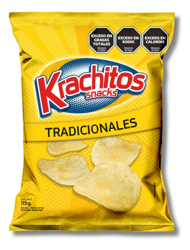 Pack X 12 Papas Fritas Krachitos Corte Tradicional X 115 Grs