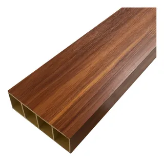 Poste Celosia Pergola Interior Wpc Tipo Madera Parota 10 Pz