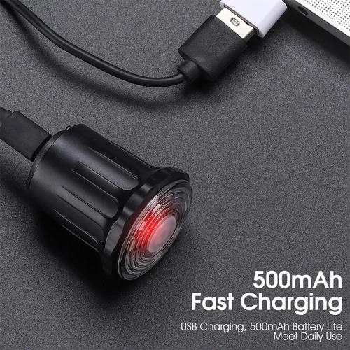 Luz Led Trasera Para Bicicleta Con Sensor De Freno Inteligen
