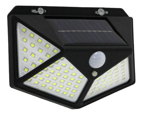 Aplique Solar 100 Leds Exterior Sensor Movimiento 100w Luz B