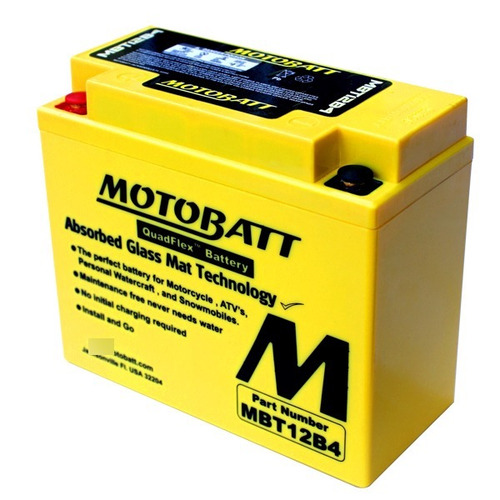 Bateria Motobatt Quadflex 12v 11 Ah Mbt12b4 Yt12b-bs Yt12b-4