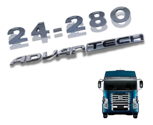 Logotipo Autoadesivo 24-280 + Advantech Original Volkswagen