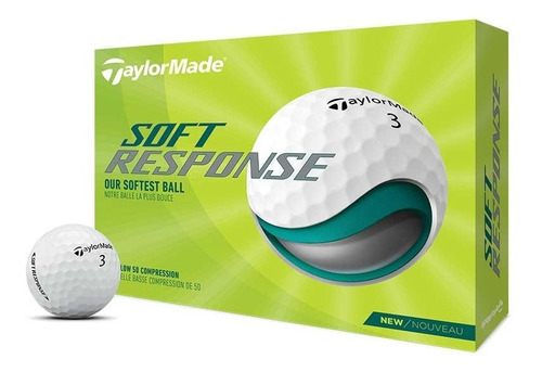 Pelotas De Golf Taylor Made Soft Response X15 2020 Color Blanco