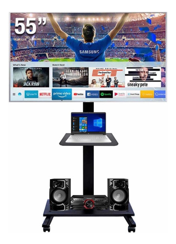 Imagen 2 de 4 de Soporte Móvil Para Televisión De Pie Led Lcd Plasma 32 A 70