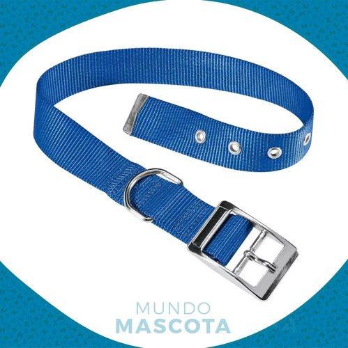 Collar Perro Ferplast Talle Xs-s / Mundo Mascota Color Azul Club Cf15/35