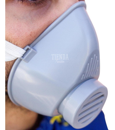 Kit 3 Barbijo Tapaboca Mascara Plástico Flexible Con Filtros